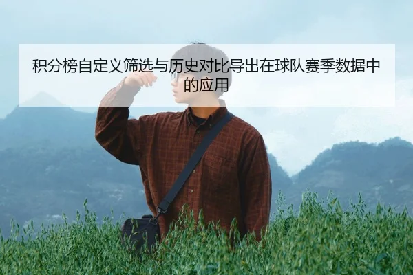 积分榜自定义筛选与历史对比导出在球队赛季数据中的应用